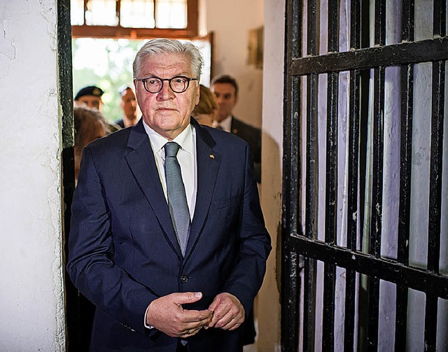 Frank-Walter Steinmeier in Chaidari   | Foto: DPA