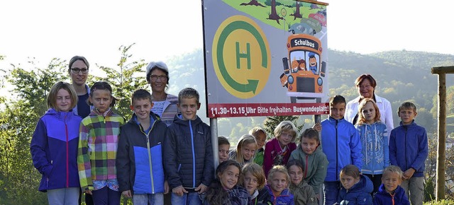 Die Schler aus Wallburg und Ettenheim...itive Wirkung der neuen Hinweistafeln.  | Foto: Klaus Fischer