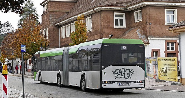 Auch in Zukunft sollten die Busse am Bahnhof Titisee genug Platz haben.   | Foto: Tanja Bury