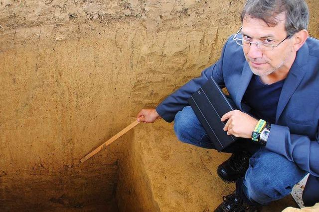 Archäologen graben in Müllheim nach frühesten Spuren des Menschen am Oberrhein