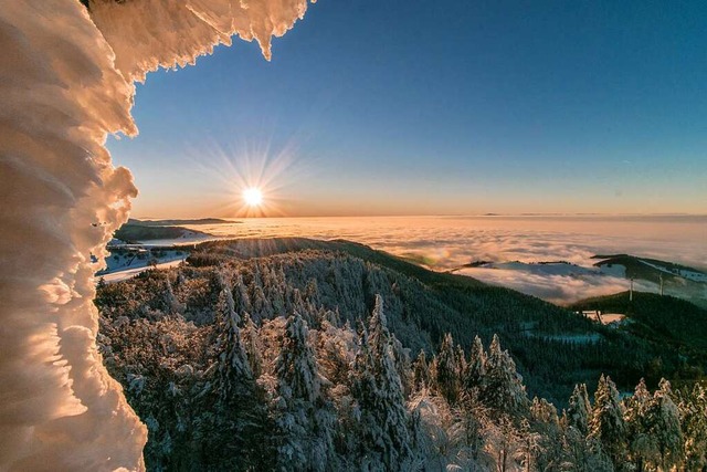 3.  Platz in der Kategorie &#8222;Land... Eiszeit im Schwarzwald (Schauinsland)  | Foto: Fabian Hauser