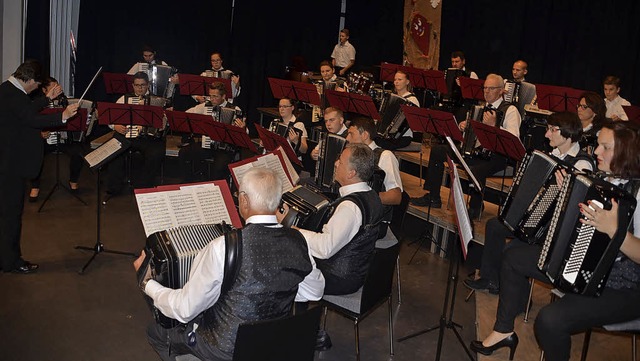 Das Konzertorchester des ACR rief sein gesamtes Leistungsvermgen ab.  | Foto: Jrg Schimanski