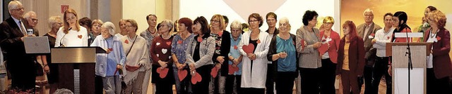 Ihre Erfahrungen in der Hospizarbeit h...bilum im Pflugsaal in Worte gefasst.   | Foto: martin moldenhauer