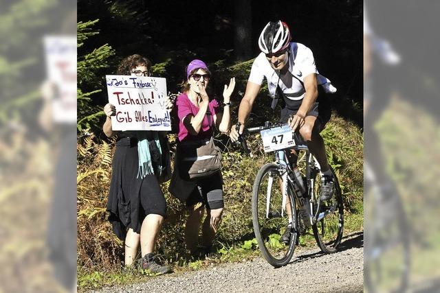 Ganz schn flott ging's beim Kandel Bike Cup auf den Berg hinauf