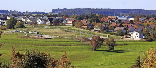 Im neuen Baugebiet Mittlishardt III st...nd bereits verkauft, acht reserviert.   | Foto: Heidi Rombach