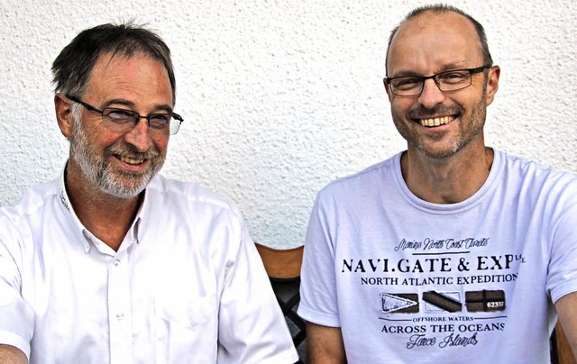 Freuen sich auf die Turngala am Samsta...Dietmar Kern (links) und Oliver Hengst  | Foto: S. Model