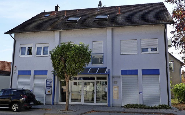 Die Filiale der Volksbank Breisgau-Mar...ngen wird zum 1. Dezember geschlossen.  | Foto: Christine Weirich
