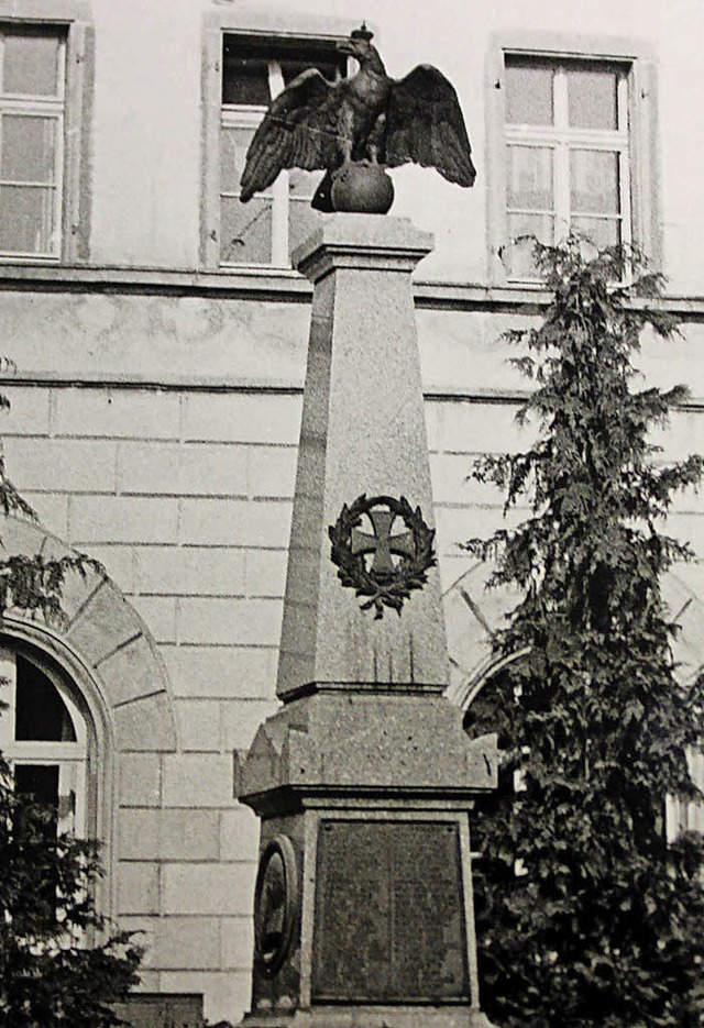 Vor ber 120 Jahren wurde das Siegesma... Denkmal ein anderer Standort gesucht.  | Foto: Archiv Stadt Lffingen