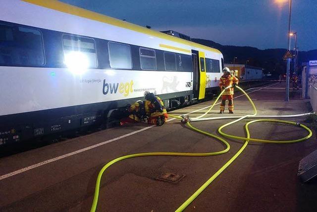 Nach Brand an Triebwagen: Hochrheinbahn-Strecke Basel-Waldshut wieder frei