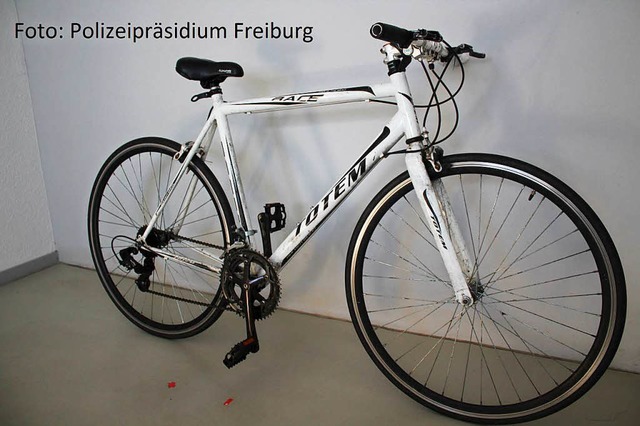 Wem gehrt dieses Fahrrad? Der Besitzer soll sich bei der Polizei melden.  | Foto: Polizeiprsidium Freiburg