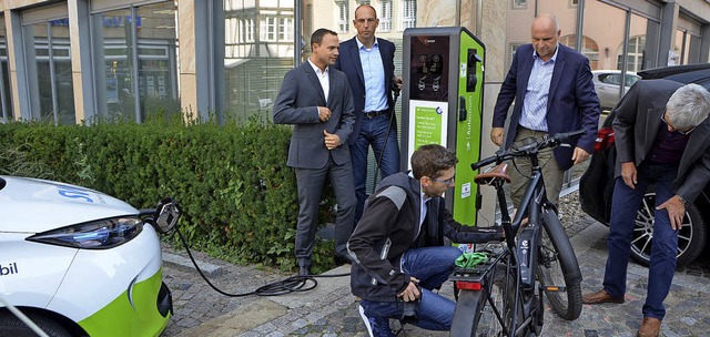 O&#8217;zapft is: Eine Ladestation fr...tehen in Denzlingen  (siehe Infobox).   | Foto: Gerhard Walser