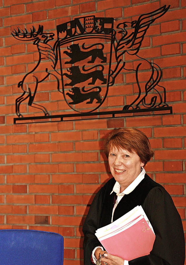 Tritt ab: Amtsgerichtsdirektorin Margarete Basler   | Foto: Gerd Leutenecker