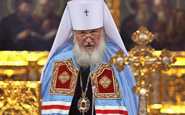 Der Moskauer Patriarch Kyrill weigert ...xe Kirche als unabhngig anzuerkennen.  | Foto: AFP