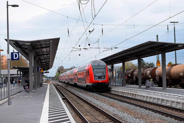 Am Bahnhof Lahr war  aus Richtung Sden Endstation.  | Foto: jtr