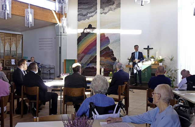 Jubilumsfeier in der Kapelle des Paul-Gerhardt-Werks.   | Foto: Janina Hertel