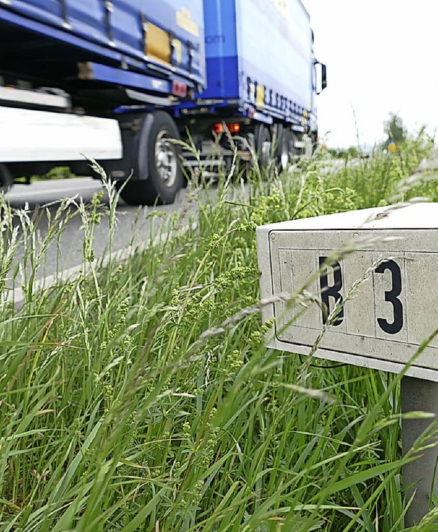 Die Lkw-Maut fllt auch auf Bundesstraen an.  | Foto: Victoria Langelott