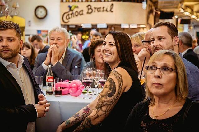 Fotos: So feierten die 1700 BZ-Zusteller in der Freiburger Markthalle