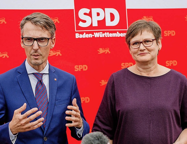 Intellektueller Technokrat gegen tempe...SPD und dafr Leni Breymaier ablsen.   | Foto:  DPA