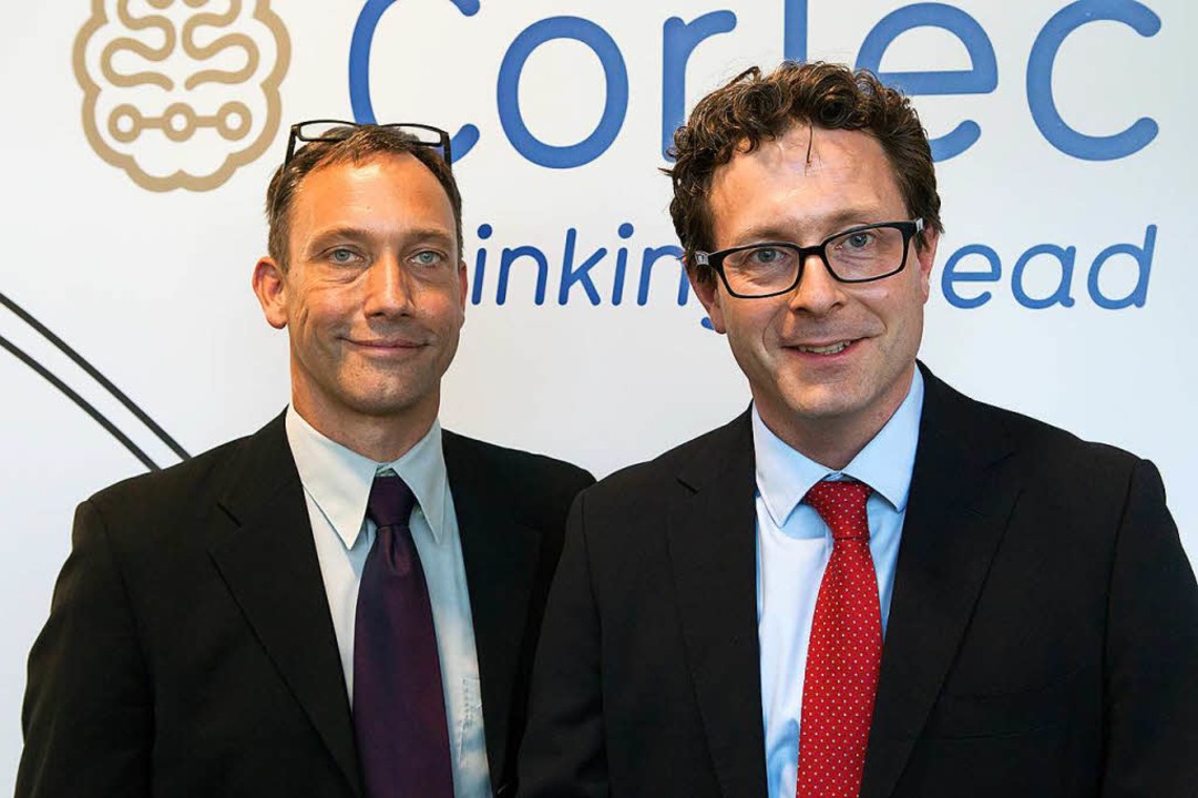Die Cortec-Geschftsfhrer Martin Schttler und Jrn Rickert.  | Foto: Saltzer-Deckert