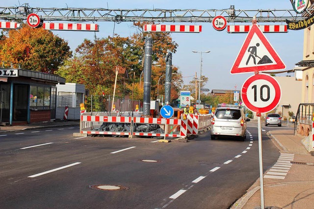 Im tglichen Verkehr merken Autofahrer aktuell kaum etwas von den Bauarbeiten.  | Foto: Rolf Reimann