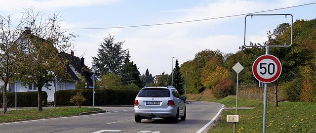 An dieser Stelle fehlt das Ortsschild fr die Gemeinde Schliengen.   | Foto: sil