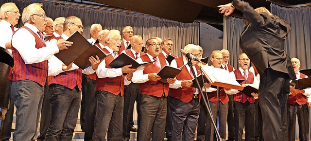 Die Gastgeber von der Chorgemeinschaft...ielfltigen Chorkonzert in Rtenbach.   | Foto: Liane Schilling