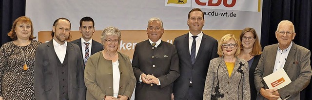 Der CDU-Kreisparteitag hat gewhlt. Un...ler, Nathalie Rindt und Dieter Zauft.   | Foto: Bingold