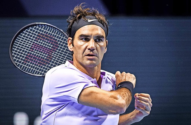 Vor einem Jahr gewann Rogerer Federer in Basel zum achten  Mal.   | Foto: AFP
