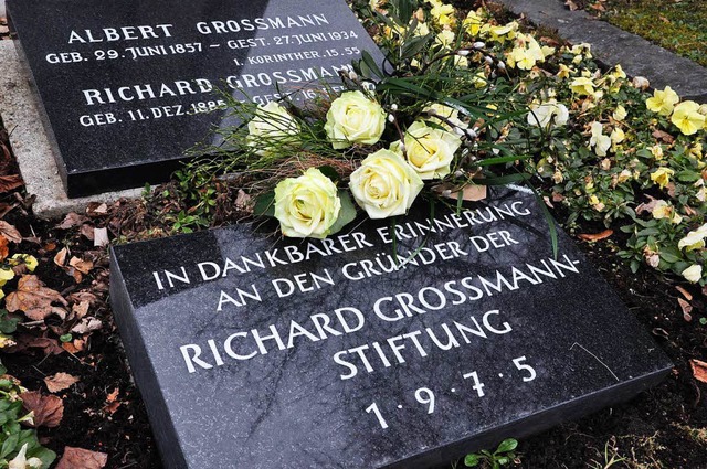 Das Grab Richard Grossmanns auf dem Brombacher Friedhof  | Foto: zVg