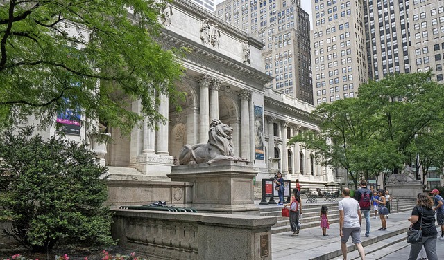 Herrschaftliches Gebude: die Public Library in New York   | Foto: J.Blanc