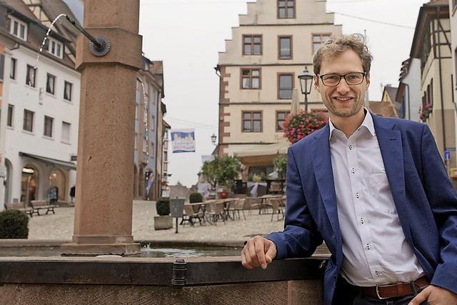 Stadtrundgang durch Endingen mit Brgermeisterkandidat Andreas Schmidt