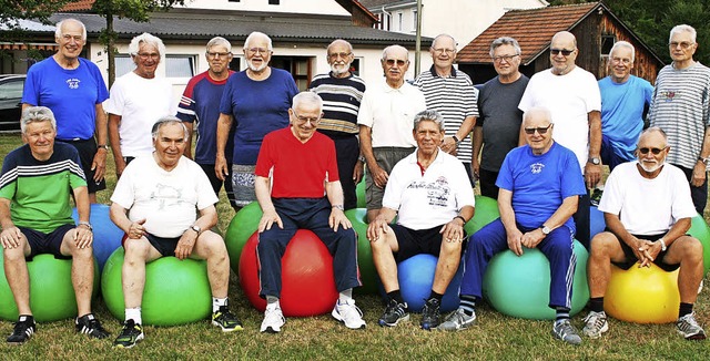 Das Sportangebot fr ltere wird siche...e Seniorensportler des TuS Hllstein.   | Foto: Ralph Lacher