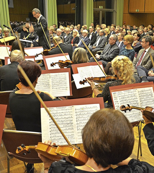 Die Orchestergesellschaft beim Neujahrsempfang 2018.  | Foto: Archivbild: Lauber