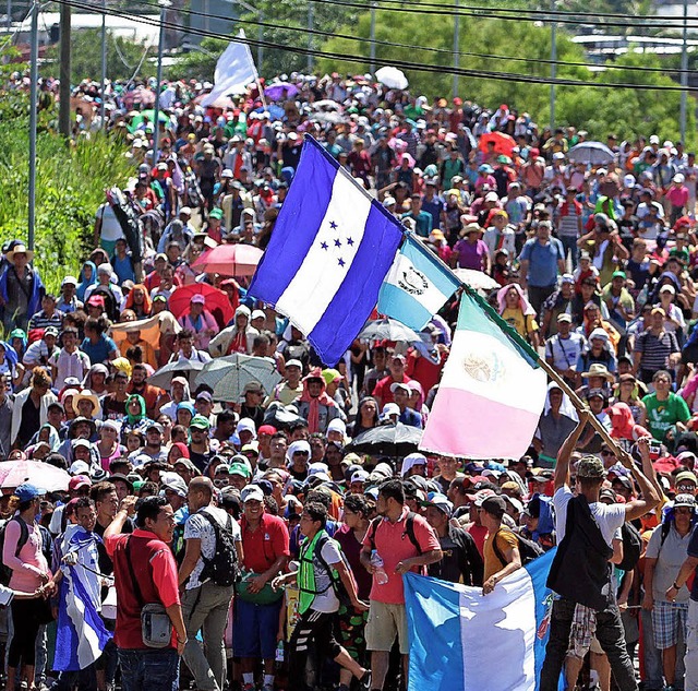 Marsch der Migranten Richtung USA   | Foto: DPA