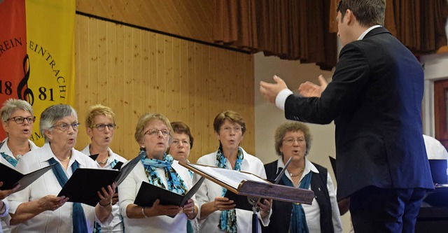 Die Chorvereinigung Freiamt umrahmte d...en mit dem Gesangverein aus Teningen.   | Foto: Helena Kiefer