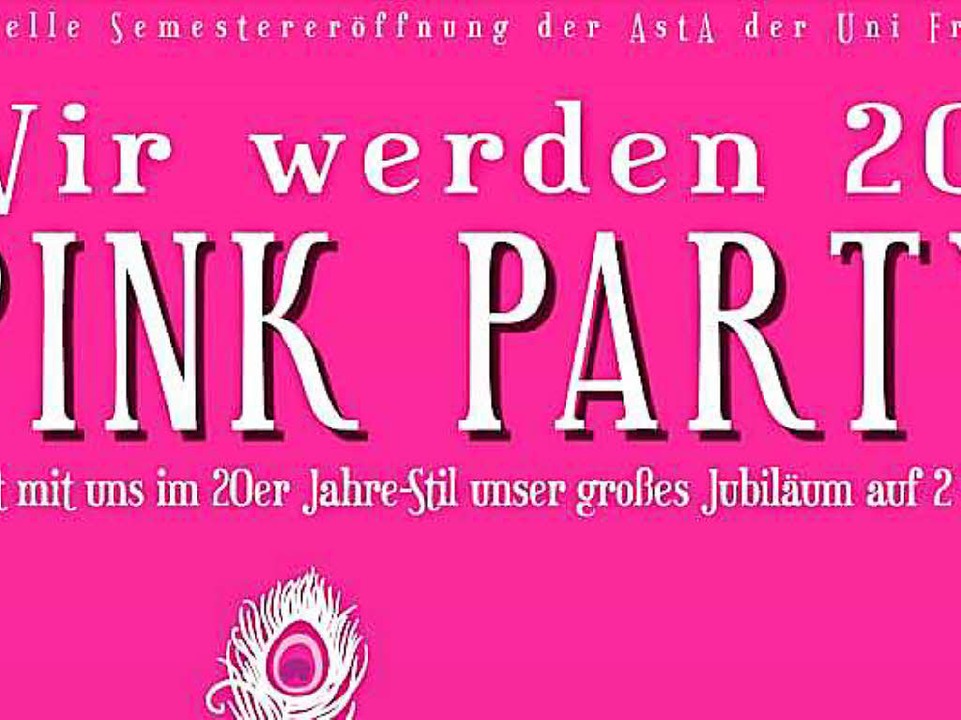 Das Regenbogen-Referat des Asta der Un...mit einer  Pink Party in der Mensabar.  | Foto: Promo
