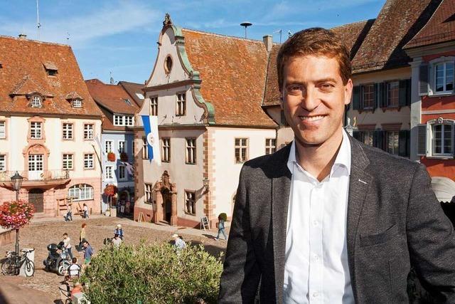 Stadtrundgang durch Endingen mit Brgermeisterkandidat Tobias Metz