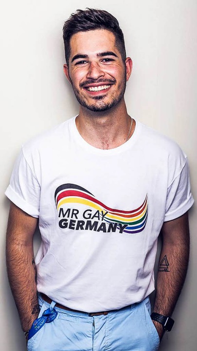 Will im Dezember Mr. Gay Germany 2019 ... Der 23-jährige Ermir Blum aus Umkirch  | Foto: Mirko Plengemeyer