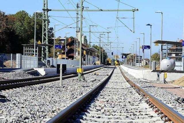 Littenweilers Bahnhof hat jetzt ein zweites Gleis