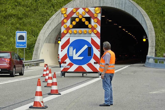 Der Nollinger Bergtunnel ist aktuell gesperrt (Archivfoto).  | Foto: Ingrid Bhm-Jacob