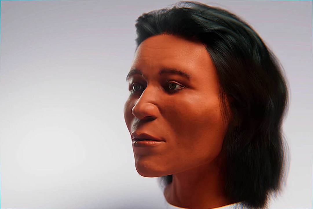 Gesichtsrekonstruktion: So könnte eine...ben, die vor 500 Jahren gestorben ist.  | Foto: Curt-Engelhorn-Stiftung/ Lukas Fischer