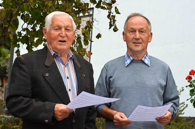 Artur Faller (links) und Hermann Rombach  | Foto: Kathrin Blum