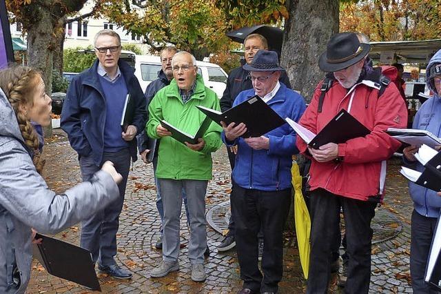 Die Tonart-Mnner singen auch im Regen