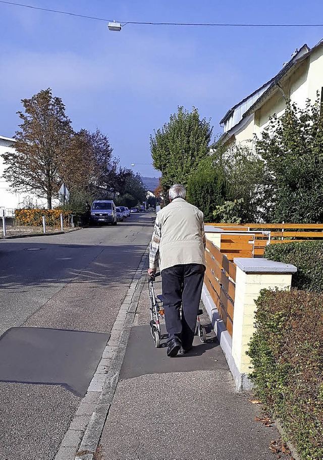 Fr gehbehinderte Einwohner, fr Elter...reisgaustrae ein schwieriges Terrain.  | Foto: SPD