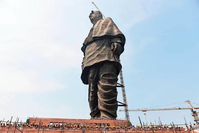 In Indien wird eine 182 Meter hohe Statue eingeweiht