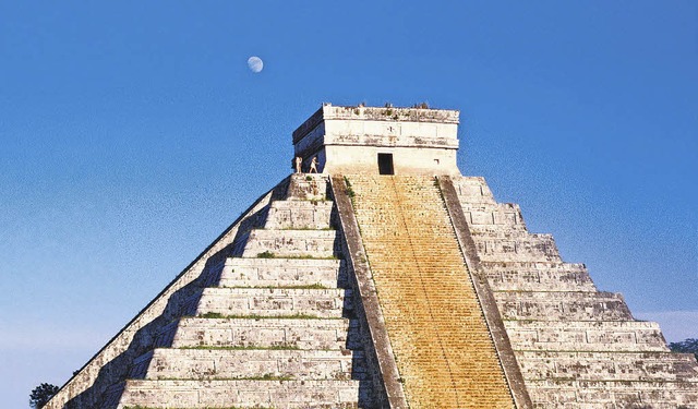 Kann man einen Tempel teilen? Die Pyramide von Kukulcan in Mexiko   | Foto: dpa, B. McMahon