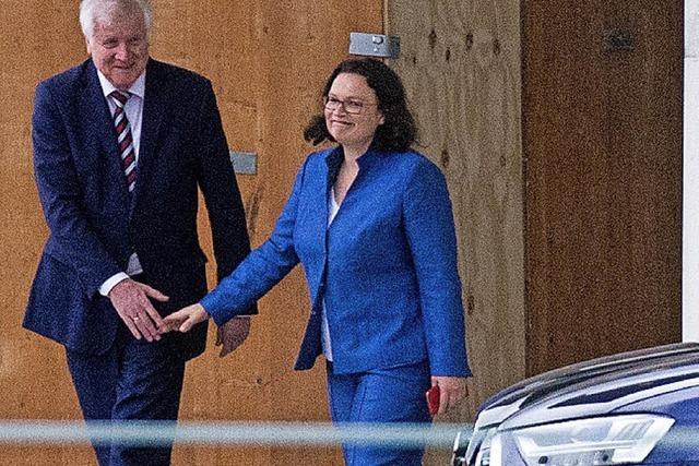 In der CSU wollen viele Seehofers Abgang, Nahles will bleiben