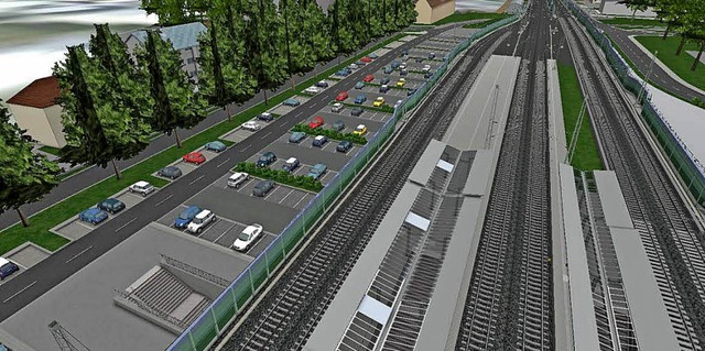 Visualisierung des geplanten Bahnhofs Mllheim   | Foto: Illustration: deutsche Bahn