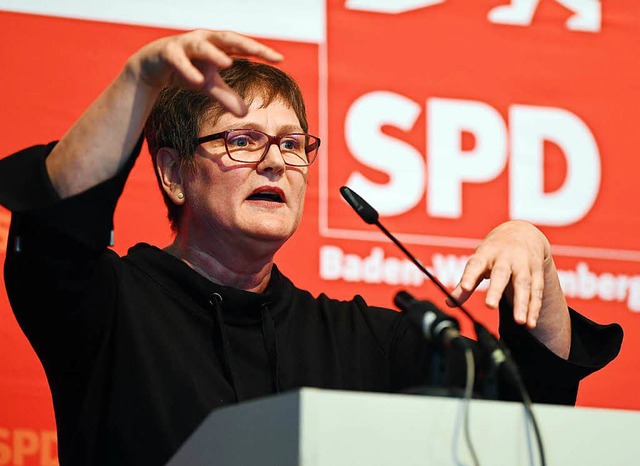 Leni Breymaier, Landesvorsitzende der SPD Baden-Wrttemberg  | Foto: dpa