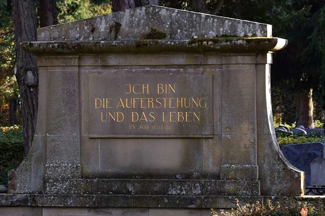 Auf dem Schopfheimer Friedhof gibt es ...nige denkmalgeschtzte Familiengrber.  | Foto: Stefan Ammann